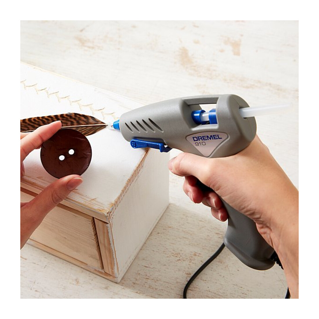 Dremel Pistola per colla a caldo 910-3 compatto 165 °C, con 3 accessori