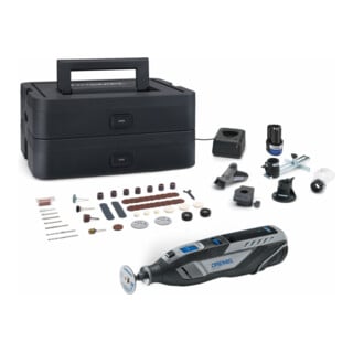 DREMEL® 8250, Kabelgebundenes Multifunktionswerkzeug, 65 Zubehöre, 5 Aufsätze