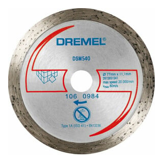 DREMEL® Disque diamanté pour coupe de carreaux DSM20