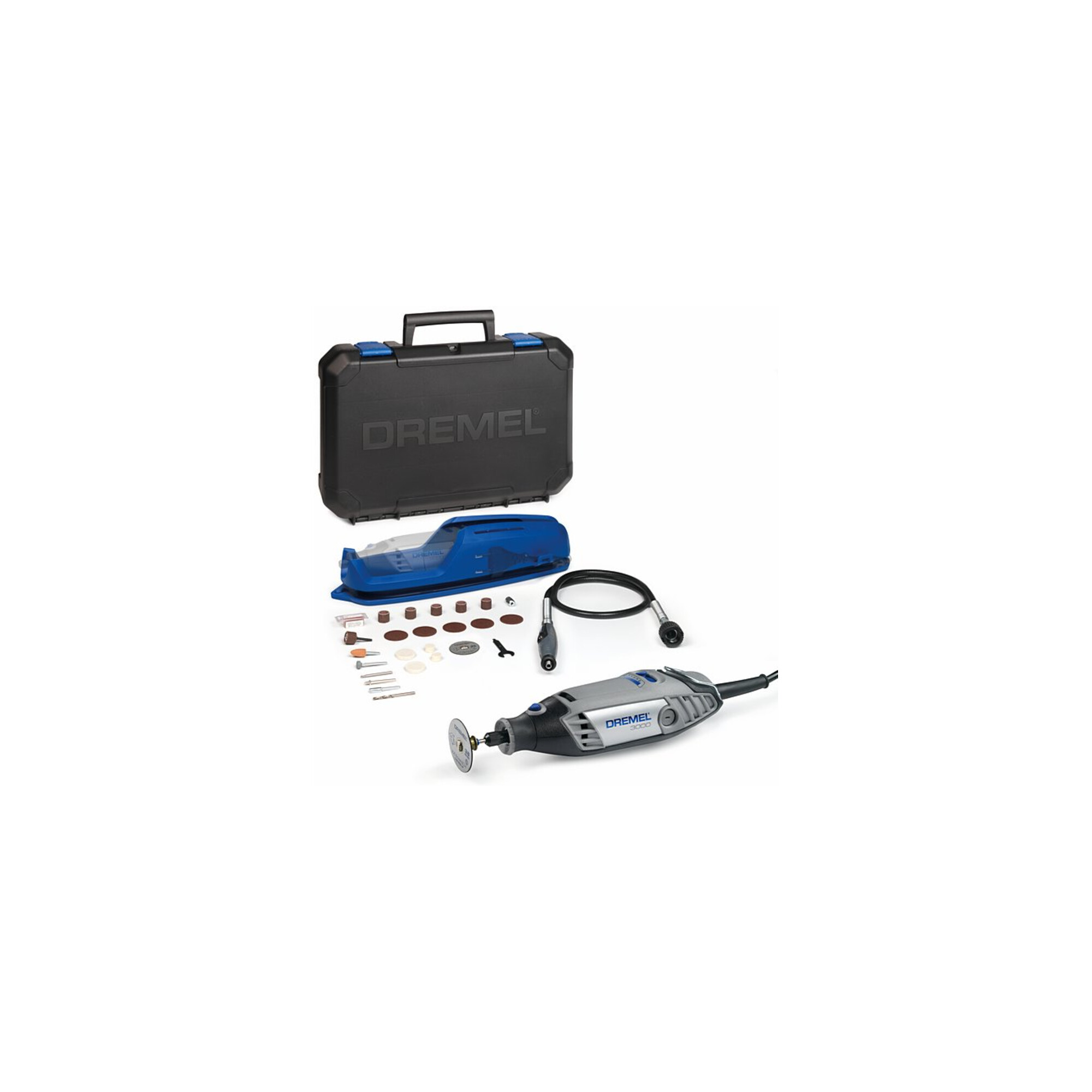 DREMEL Multifunktionswerkzeug 3000-2/25 (130 W), 25 Zubehöre, 2 Vorsatzgeräte