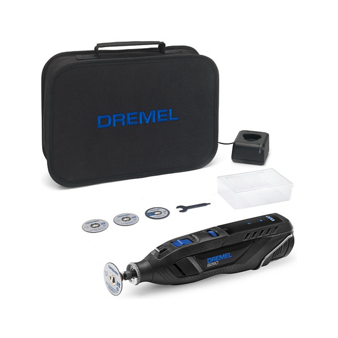 DREMEL® Multifunktionswerkzeug 8260, 1x Akku 12 V, 5 Zubehöre