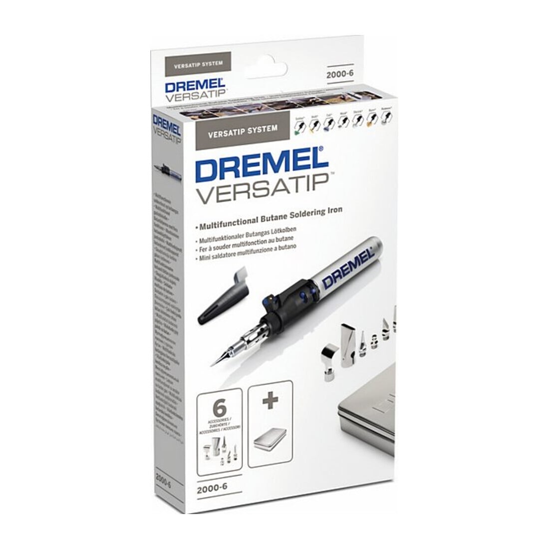 Dremel Saldatore elettrico a butano Versatip 2000-6, max. con 6 accessori