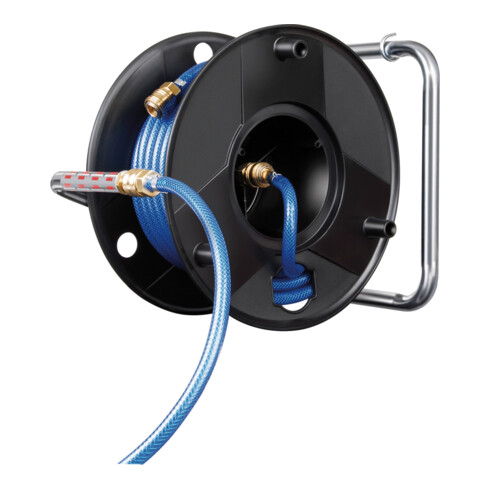Druckluftschlauchtrommel Anti Twist 20m Schlauch-Ø 9/15mm Armatur DIN