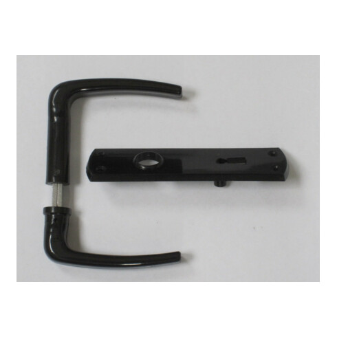 Drückergrt.Universal-Kastenschloss BB schwarz 55mm VK 8mm BEVER