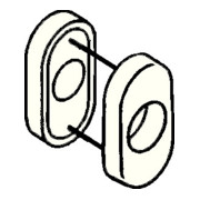 Drückerrosette 315.23RKN 50 R-Technik f.Drücker D.23mm stahlblau o.Nocken flach-1