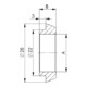 Drückerrosetten-Paar 494 Ku.schwarz Schildst.8mm rd.rd.AMF