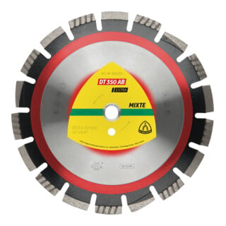 DT 350 AB Disques à tronç. Diamanté Klingspor 300 x 2,8 x 20 mm 18 segments 40 x 2,8 x 12 mm, Segments multiples large