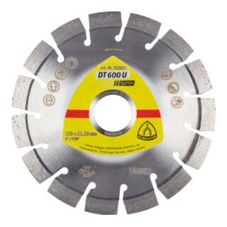 Disques à tronçonner diamant Klingspor DT 600 U