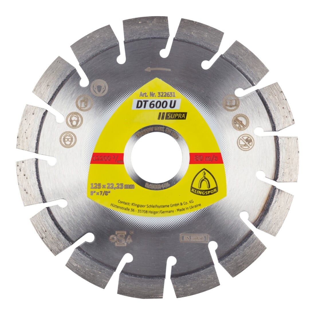 Disques à tronçonner diamant Klingspor DT 600 U