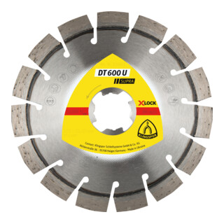 DT 600 U Disques à tronç. Diamanté Klingspor 400 x 3,6 x 20 mm 43 segments 24 x 3,6 x 10 mm, denture courte
