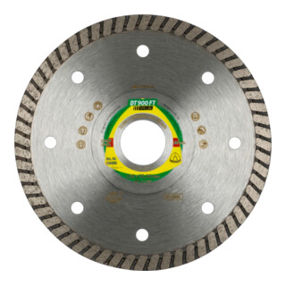 Disque diamant Klingspor DT 900 FT Spécial pour meuleuse d'angle pour grès fin, carrelage, carreaux de poêle, émaillés, granit
