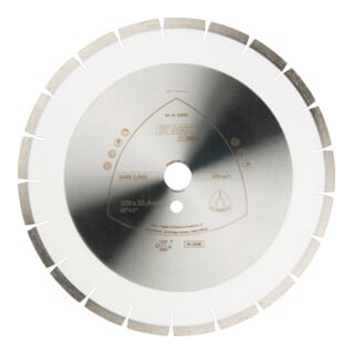 DT 900 U Disques à tronç. Diamanté Klingspor 400 x 3,6 x 25,4 mm 24 segments 40 x 3,6 x 10 mm, Segments multiples