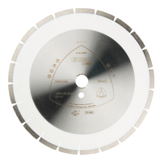 DT 900 U Disques à tronç. Diamanté Klingspor 450 x 3,6 x 25,4 mm 32 segments 40 x 3,6 x 10 mm, Segments rapprochés