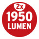 Dubbele statief LED-spot JARO 4050 T 2x1950lm, 39W, IP65, 2,5m H07RN-F3G1.0