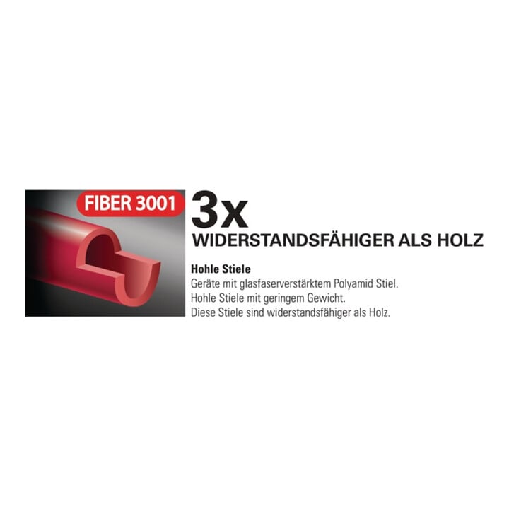 Dunggabel Zinken-L.320mm 4 Zinken Fiberglas Stiel 3001 G.1630g POLET
