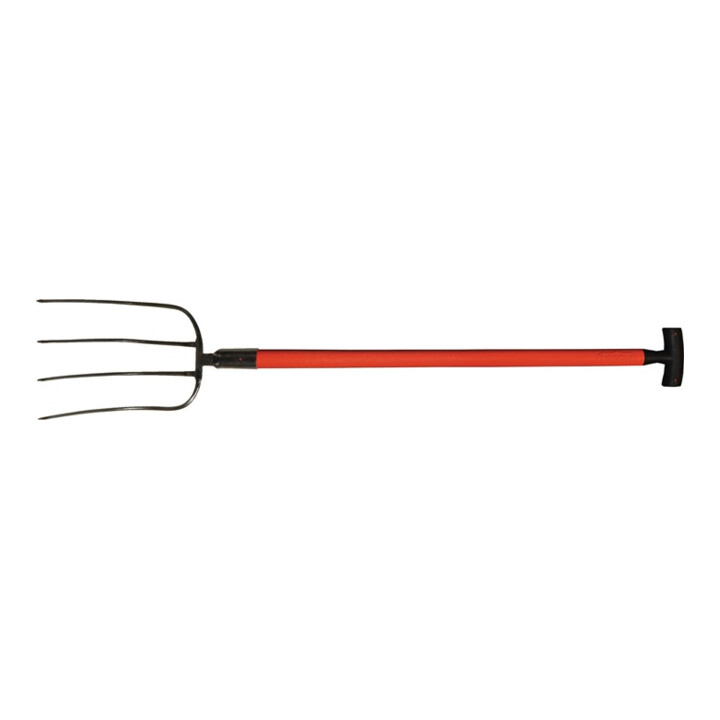 Dunggabel Zinken-L.320mm 4 Zinken Fiberglas T-Stiel 3001 G.1630g POLET