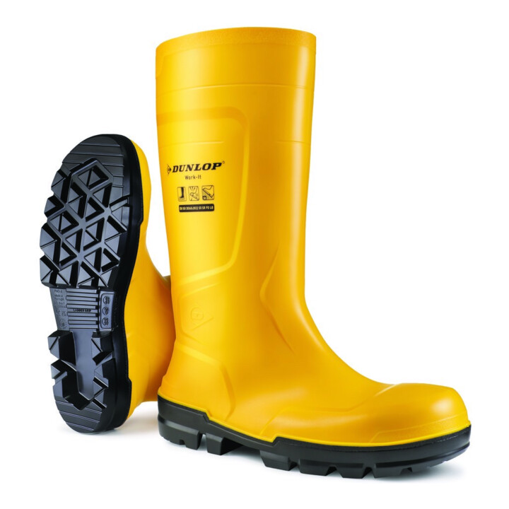 Dunlop Bottes WORK-IT JAUNE PVC SR LO LG S5 Taille 38