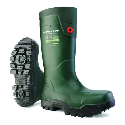 Dunlop FieldPro Thermo + Vert, CI CR SR F0 LG, S5L, Taille 43 Purofort