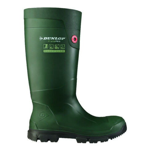 Dunlop Gummistiefel Purofort FieldPRO fullsafety, vert, taille 36