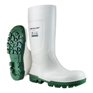 Dunlop Stiefel WORK-IT WHITE PVC, SR LO LG S4 Gr. 37