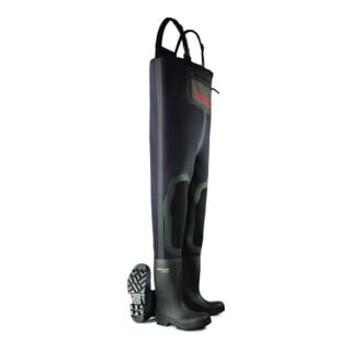 Dunlop Wathose Purofort, Neopren, S5, Gr. 41