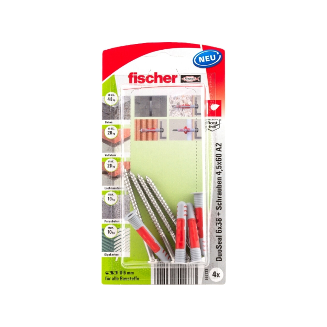 DuoSeal fischer 6x38 S A2 K (4)