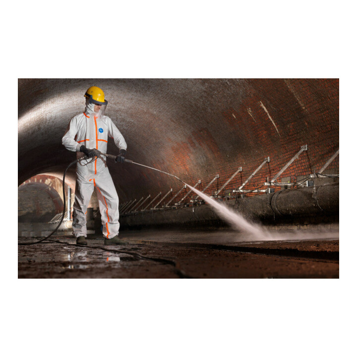 Dupont Schutzoverall Typ 3/4/5/6 Tyvek 800J, weiß, Unisex-Größe: L