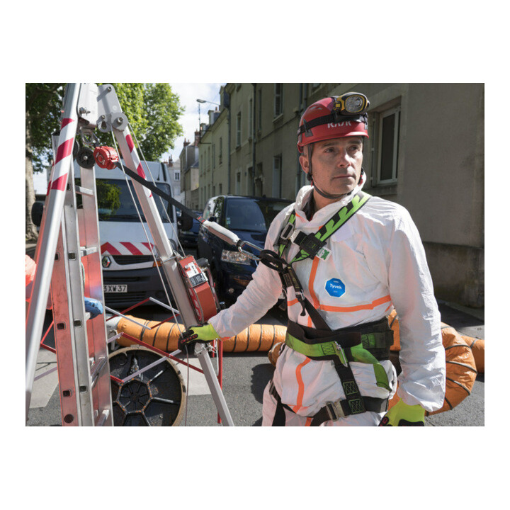 Dupont Schutzoverall Typ 3/4/5/6 Tyvek 800J, weiß, Unisex-Größe: L