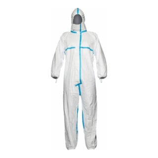 Dupont Schutzoverall Typ 4/5/6 Tyvek 600 Plus, weiß, Unisex-Größe: L