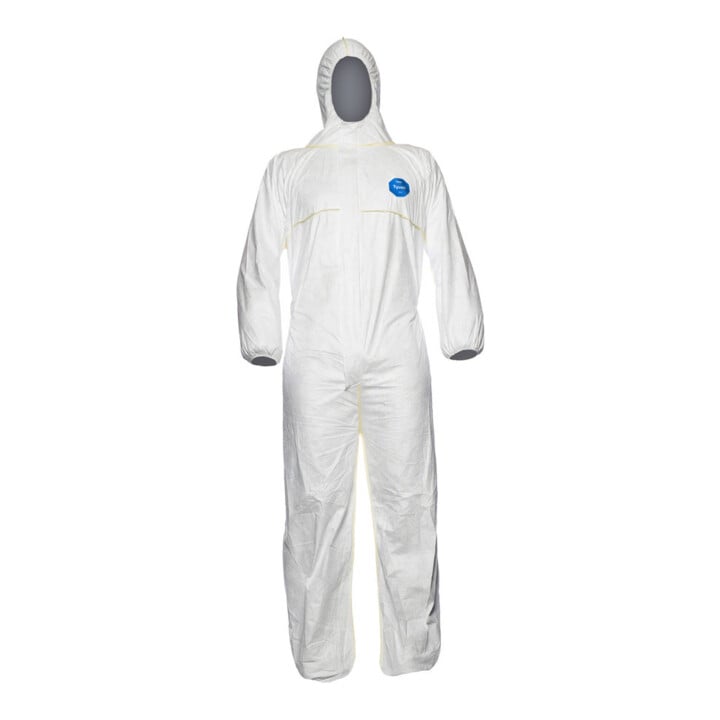 Dupont Schutzoverall Typ 5/6 Tyvek 200 EasySafe, weiß, Unisex-Größe: M