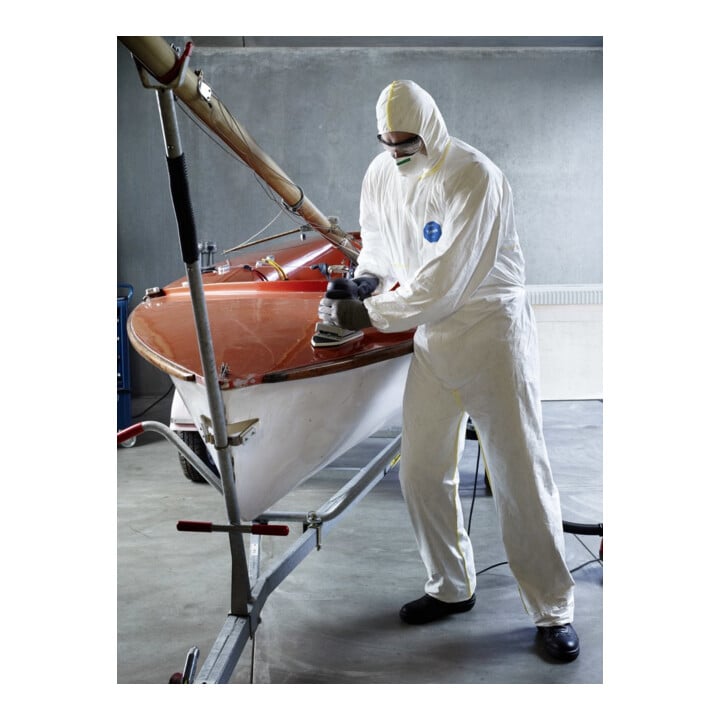 Dupont Schutzoverall Typ 5/6 Tyvek 200 EasySafe, weiß, Unisex-Größe: S