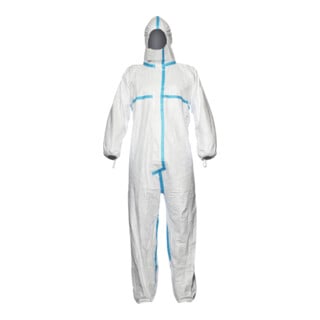 DUPONT Tuta da lavoro tipo 4/5/6 Tyvek 600 Plus, bianco, Tg. unisex: M