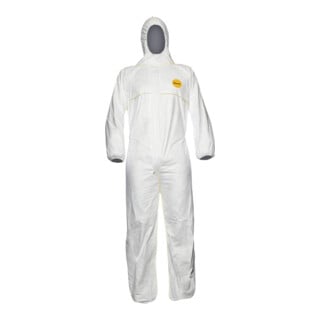DUPONT Tuta da lavoro tipo 5/6 Tyvek 200 EasySafe, bianco, Tg. unisex: 2XL