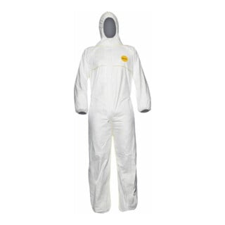 DUPONT Tuta da lavoro tipo 5/6 Tyvek 200 EasySafe, bianco, Tg. unisex: XL
