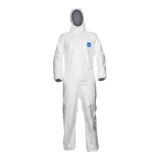 DUPONT Tuta da lavoro tipo 5/6 Tyvek 500 Xpert, bianco, Tg. unisex: M