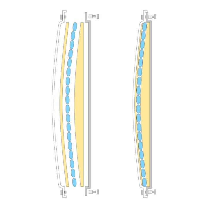 DURABEL Verkehrsspiegel IceFree ECO 600 mm thermoaktiv rund inkl. Universal-Schelle