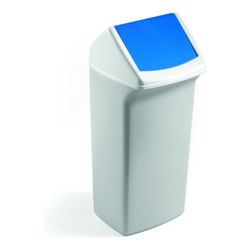DURABIN Abfallbehälter Flip 40 weiß blau