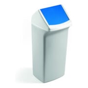 DURABIN Abfallbehälter Flip 40 weiß blau