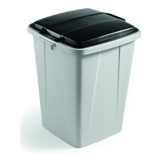 DURABIN Poubelle 90 l Set avec couvercle noir