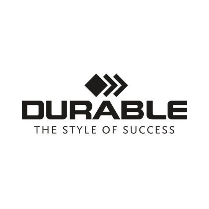 Durable Abfallbehälter DURABIN 90l Grau/Schwarz
