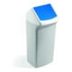 DURABIN Abfallbehälter Flip 40 weiß blau