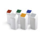 Durable Abfallbehälter SQUARE 40l Weiß/Gelb-1