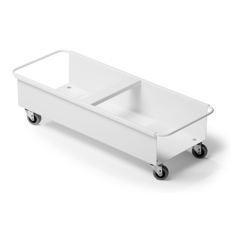 Durable Abfallbehälter SQUARE TROLLEY DUO 40l weiss
