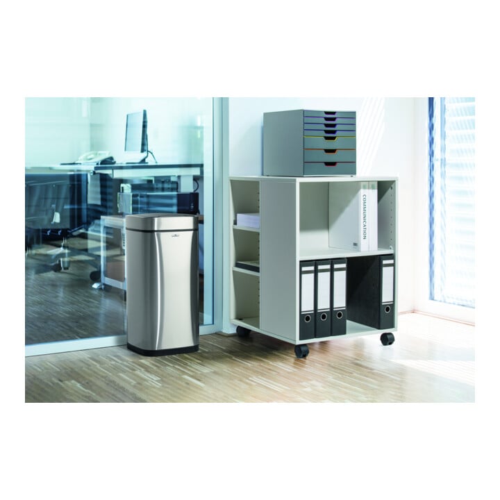 DURABLE Abfalleimer NO TOUCH 21L silber