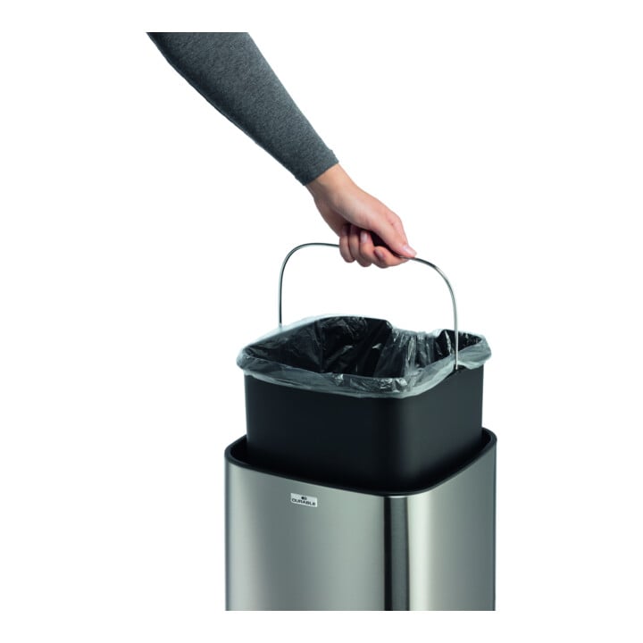 DURABLE Abfalleimer NO TOUCH 21L silber