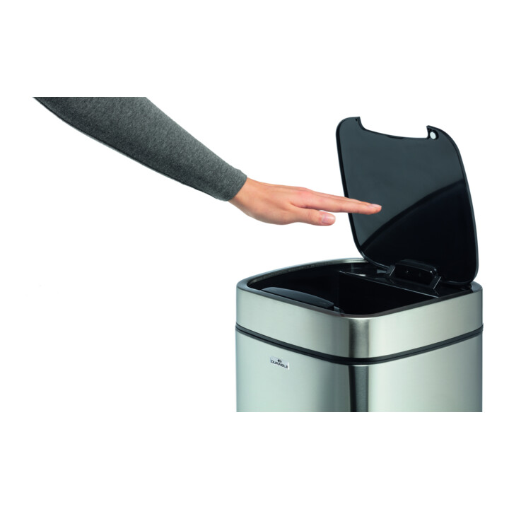 DURABLE Abfalleimer NO TOUCH 21L silber