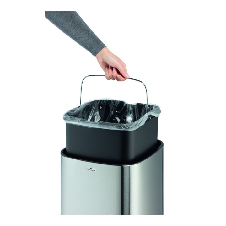 DURABLE Abfalleimer Sensor NO TOUCH 35L silber