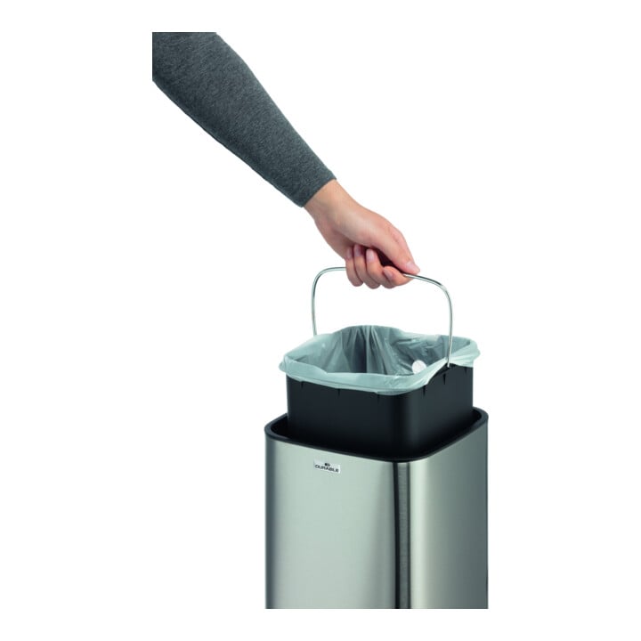 DURABLE Abfalleimer Sensor NO TOUCH 6L silber