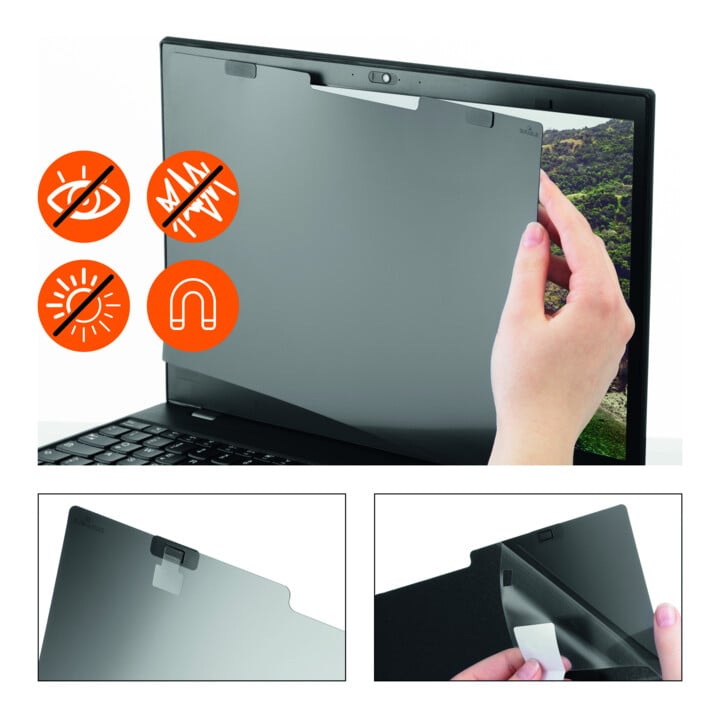 DURABLE Blickschutzfilter MAGNETIC 14" 16:10 anthrazit