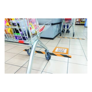 DURABLE Bodenmarkierungsfenster A4 ablösbar gelb 10 St.